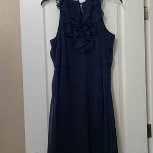ruffle front dress